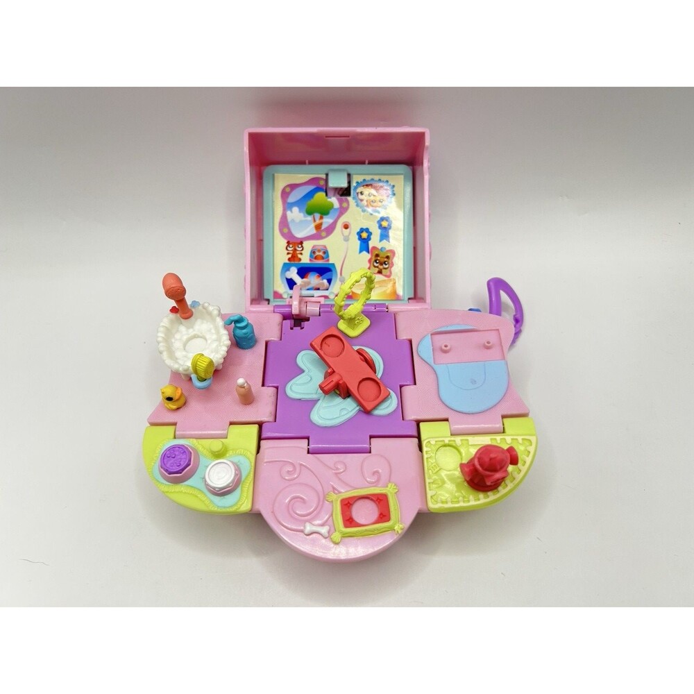 Littlest Pet Shop LPS Teeniest Tiniest Pop-Up Play Set Puppy Dogs Pups Authentic - Picture 2 of 16